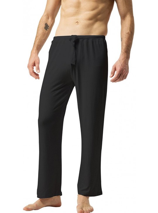 ZSHOW Men's Super Soft Yoga Pants Long Knit Slant Pockets Pajama Lounge Sleep Pants